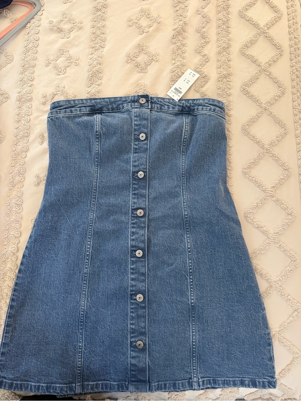 Abercrombie & Fitch Strapless Denim Dress